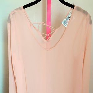 Peach Lace Blouse